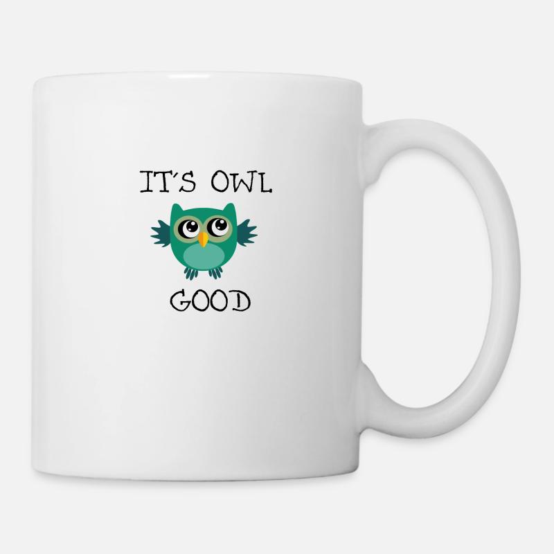 C'est chouette bonne chouette chemise - Mug blanc - blanc