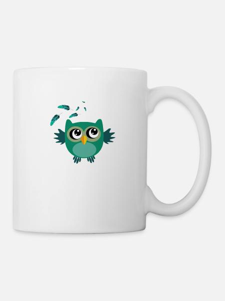 Chouette mignonne - Mug blanc - blanc