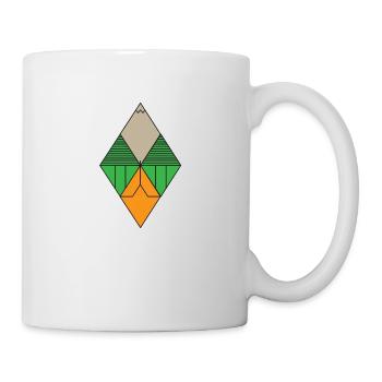 Graphique du diamant - Mug blanc - blanc - Droite