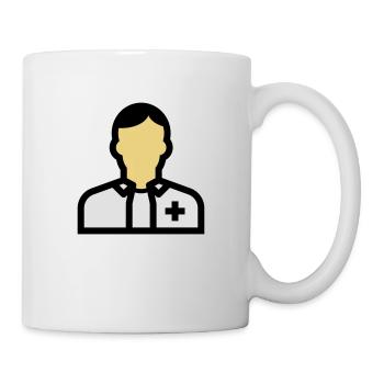 Personnel infirmier, infirmière, soignant, médecin, - Mug blanc - blanc - Droite