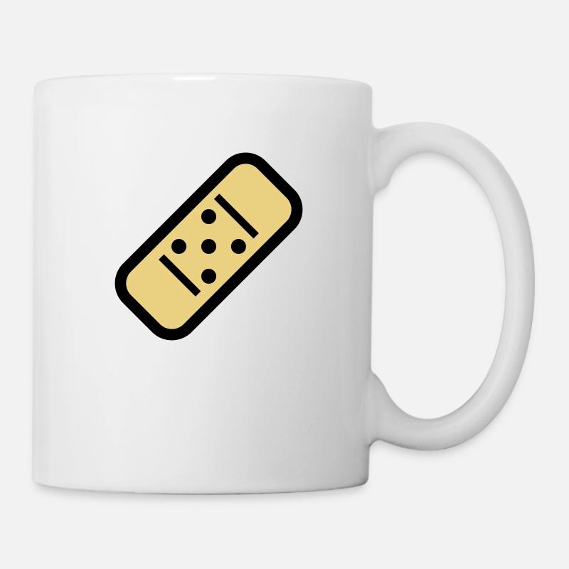 Plâtre de bande dessinée - Mug blanc - blanc