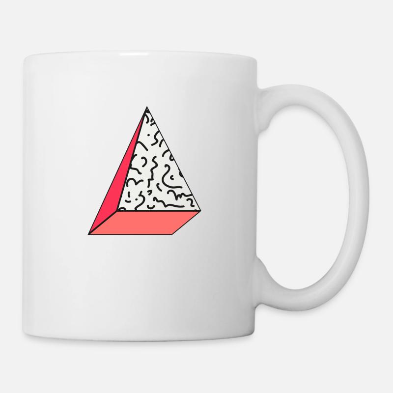 80s memphis minimal design - Mug - white