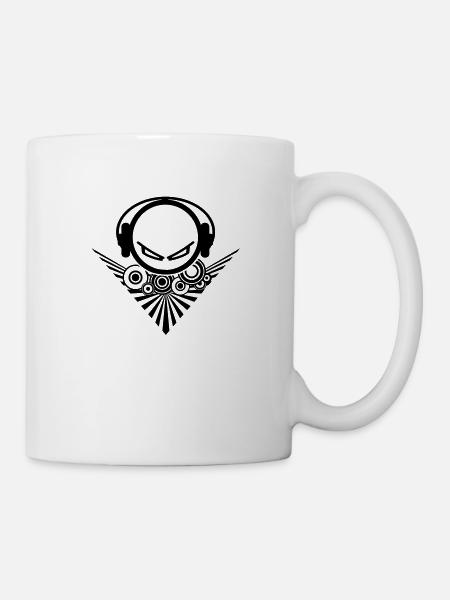 La tête DJ - Mug blanc - blanc