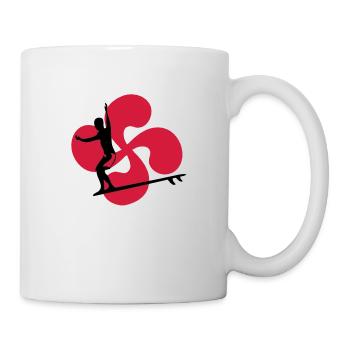 Surf basque - Mug blanc - blanc - Droite
