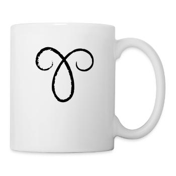 Sternzeichen Widder - Aries - Tasse - Weiß - Rechts