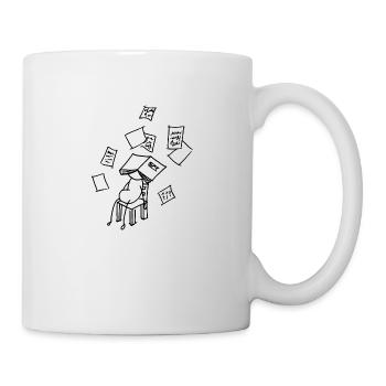sick or school - Mug - white - Right