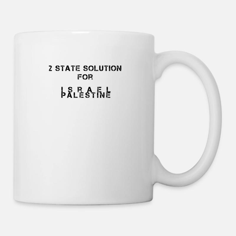 Israël Palestine Deux Etats - Mug blanc - blanc