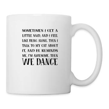 Katze Katzenfreund - Tasse - Weiß - Rechts