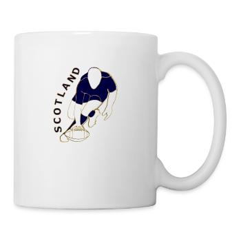 Scotland Rugby Player Team Style - Mug - white - Right