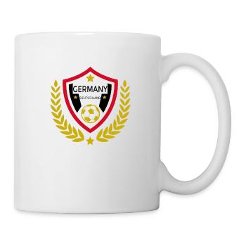 Deutschland Liebe Fußball - Tasse - Weiß - Rechts