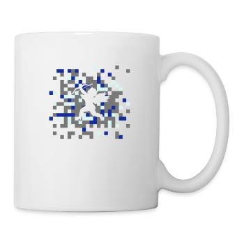 Liebe Kacheln Armor Geschenkidee Partner farben - Tasse - Weiß - Rechts