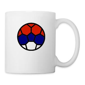 Fußball WM Flagge Serbien Weltmeisterschaft - Tasse - Weiß - Rechts