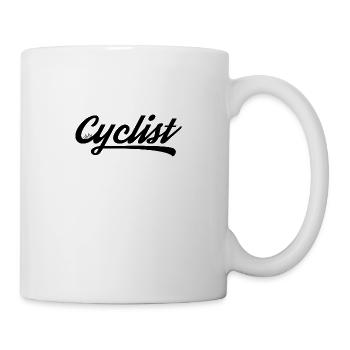Fahrrad Fahrradfahren Fahrradtour Cyclist - Tasse - Weiß - Rechts