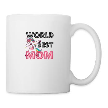 Le plus grand cadeau de maman de mondes Mère licorne tamponnant - Mug blanc - blanc - Droite