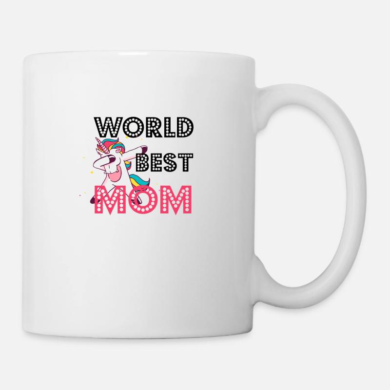 Weltbeste Mama Geschenk Mutter Einhorn dabbing - Tasse - Weiß