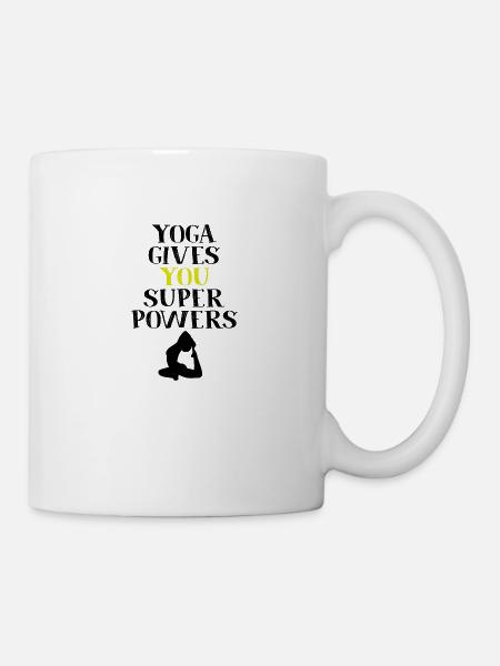 Yoga - Tasse - Weiß