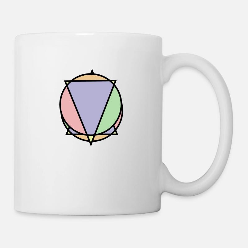 Triangle rencontre cercle - Mug blanc - blanc