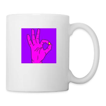 okay lila - Tasse - Weiß - Rechts