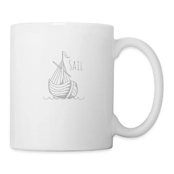 Segelschiff - Tasse - Weiß - Rechts