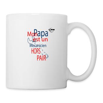 Papa mécanicien - Mug blanc - blanc - Droite