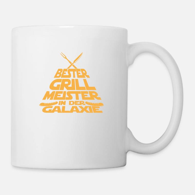 Science Fiction Grillen - Tasse - Weiß