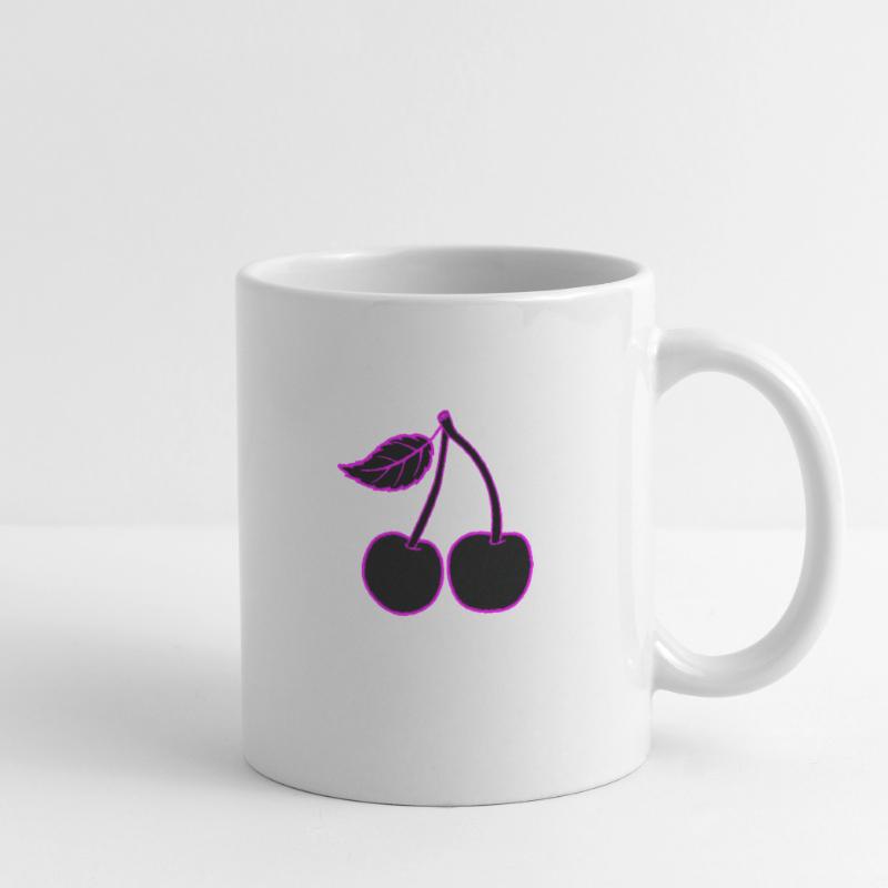 Neon Kirsche Pink, dezent oder präsent Tasse