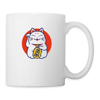 Lucky cat - Maneki-neko - Mug blanc - blanc - Droite