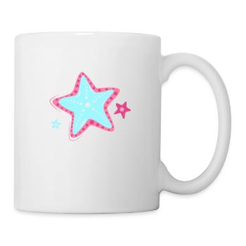 mer étoiles cadeau mer poissons animaux plage vacances - Mug blanc - blanc - Droite
