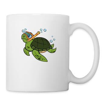 Sea turtle turtles reptiles amphibians - Mug - white - Right