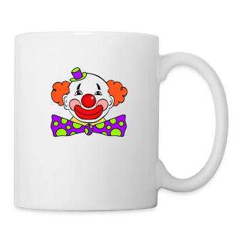 Clown - Tasse - Weiß - Rechts