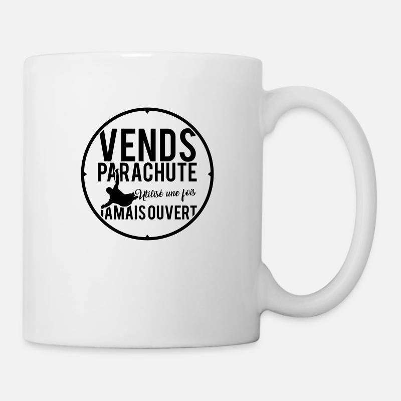 Vends Parachute... - Mug blanc - blanc