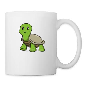 Tortue cadeau animaux nature dessin animé enfants mignons - Mug blanc - blanc - Droite