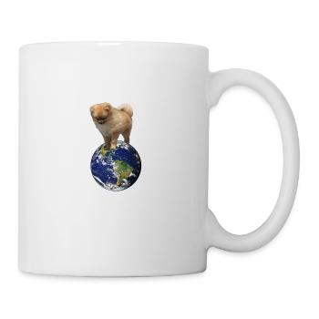 Meine Welt - Tasse - Weiß - Rechts