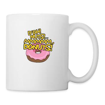D'OH NUTS (Donuts) - Tasse - Weiß - Rechts