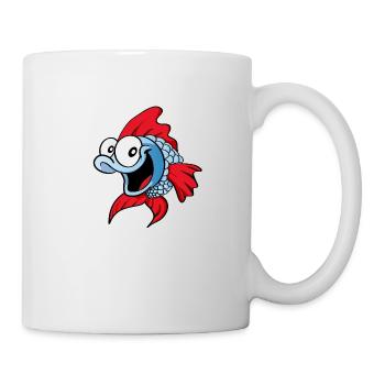 Funny Fish - Tasse - Weiß - Rechts