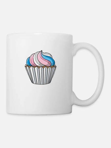 Transgender Pride Cupcake - Mug - white