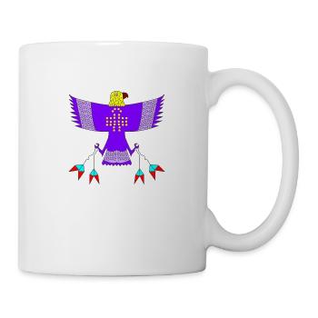 Tribal aigle indienne tribu enfants cadeau sport - Mug blanc - blanc - Droite
