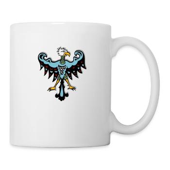Aigle Tribal Indien Symbole Totem Tatouage Ethno - Mug blanc - blanc - Droite