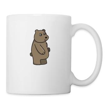 Ours, dessin animé, cadeau, ours, animal, mignon, enfant - Mug blanc - blanc - Droite