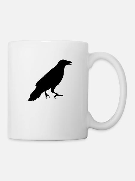Rabe-2 - Tasse - Weiß