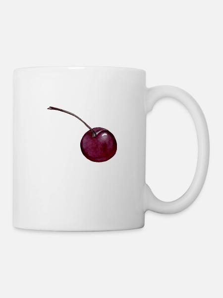 Kirsche - Tasse - Weiß