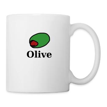 Olive vert fruit amande poivrons - Mug blanc - blanc - Droite