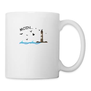 moin says one in north Germany coast Baltic Sea - Mug - white - Right