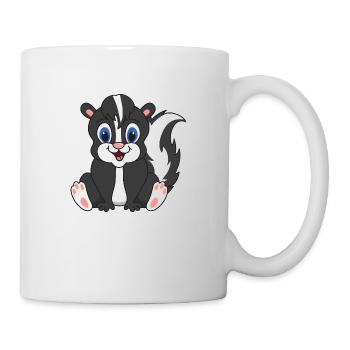 Stinktier - Tasse - Weiß - Rechts