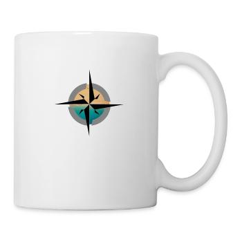 Kompass Urlaub Süden - Tasse - Weiß - Rechts