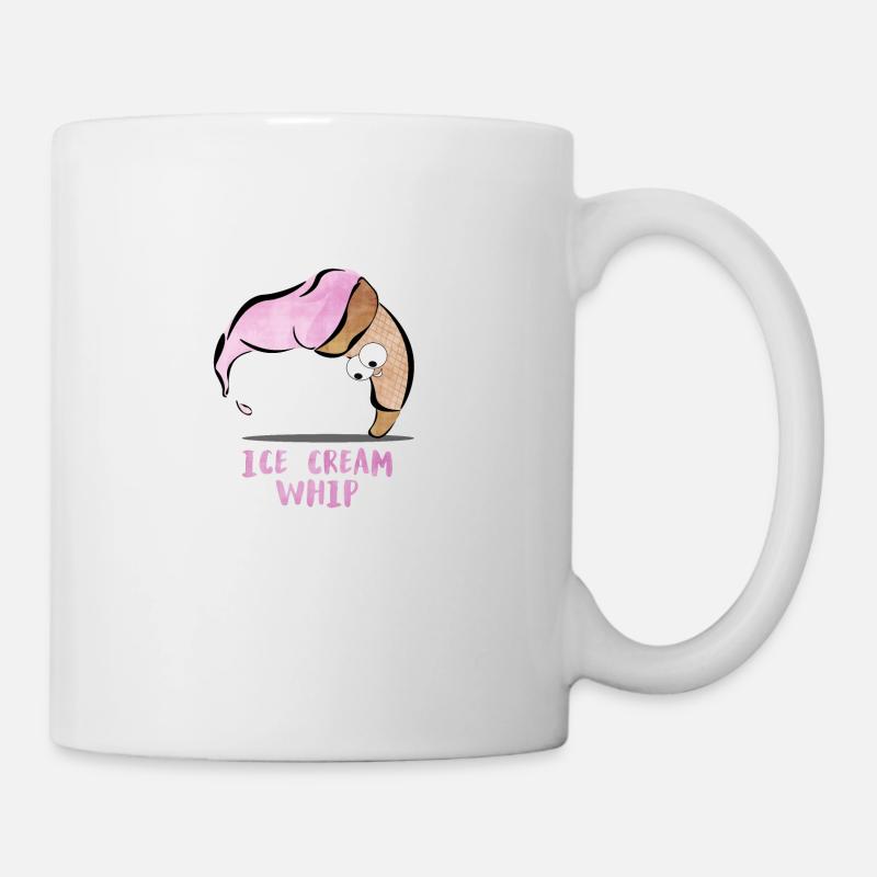 Fouet à la crème glacée - Mug blanc - blanc