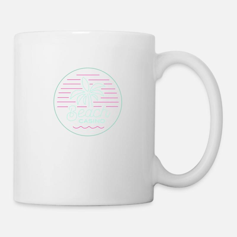 Casino de plage - Mug blanc - blanc