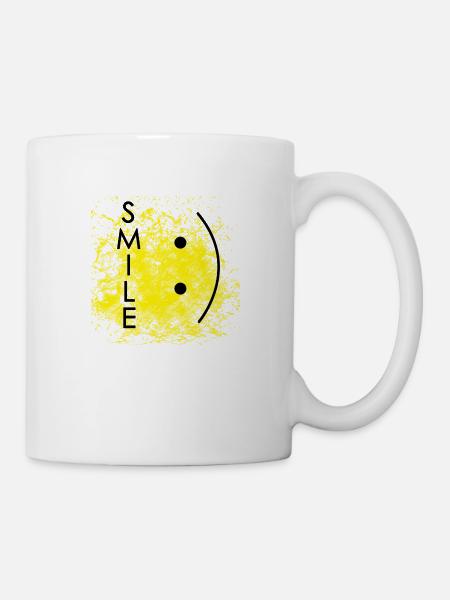 Smile - Tasse - Weiß