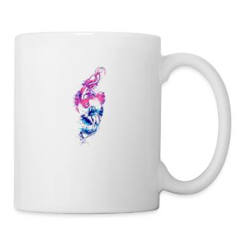 Fische Wasserfarbe Sternzeichen - Tasse - Weiß - Rechts