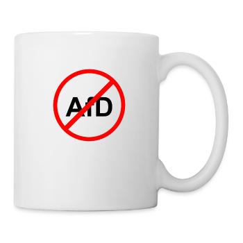 No AfD road sign - Mug - white - Right
